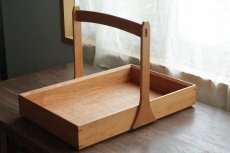 画像1: 箱盆持ち手付（制作依頼）　/　ふるいともかず (1)