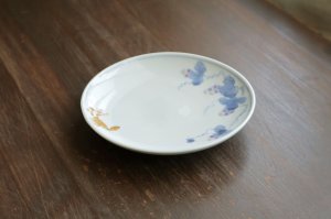 画像2: 色絵葡萄に栗鼠文5寸皿　/　清水なお子
