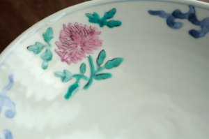 画像4: 色絵牡丹文6寸浅鉢　/　清水なお子