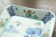画像4: 色絵花鳥文四方皿　/　清水なお子 (4)