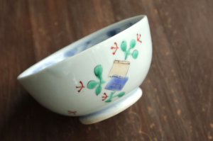 画像2: 色絵飯碗書物文　/　清水なお子