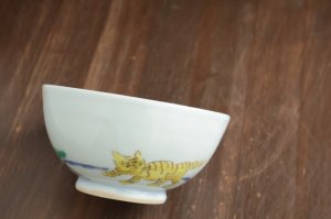 画像2: 色絵飯碗松に虎文　/　清水なお子