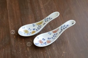 画像1: 色絵花唐草レンゲ　/　清水なお子
