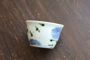 画像2: ダミ花鉄絵唐草カフェオレカップ　/　清水なお子