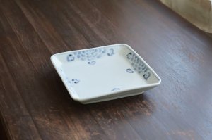画像2: 菊花文四方皿　/　清水なお子