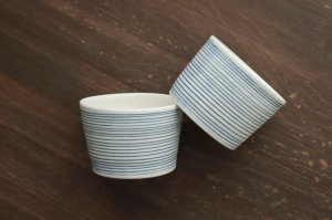 画像2: 青線刻フリーカップ　/　照井　壮