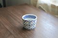 色絵斜格子文そば猪口　/　樋山真弓