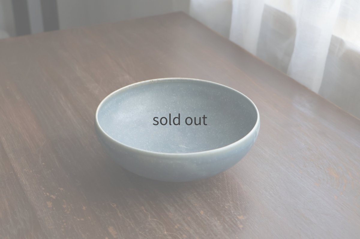 画像1: マル鉢（中）blue　/　結城　彩 (1)