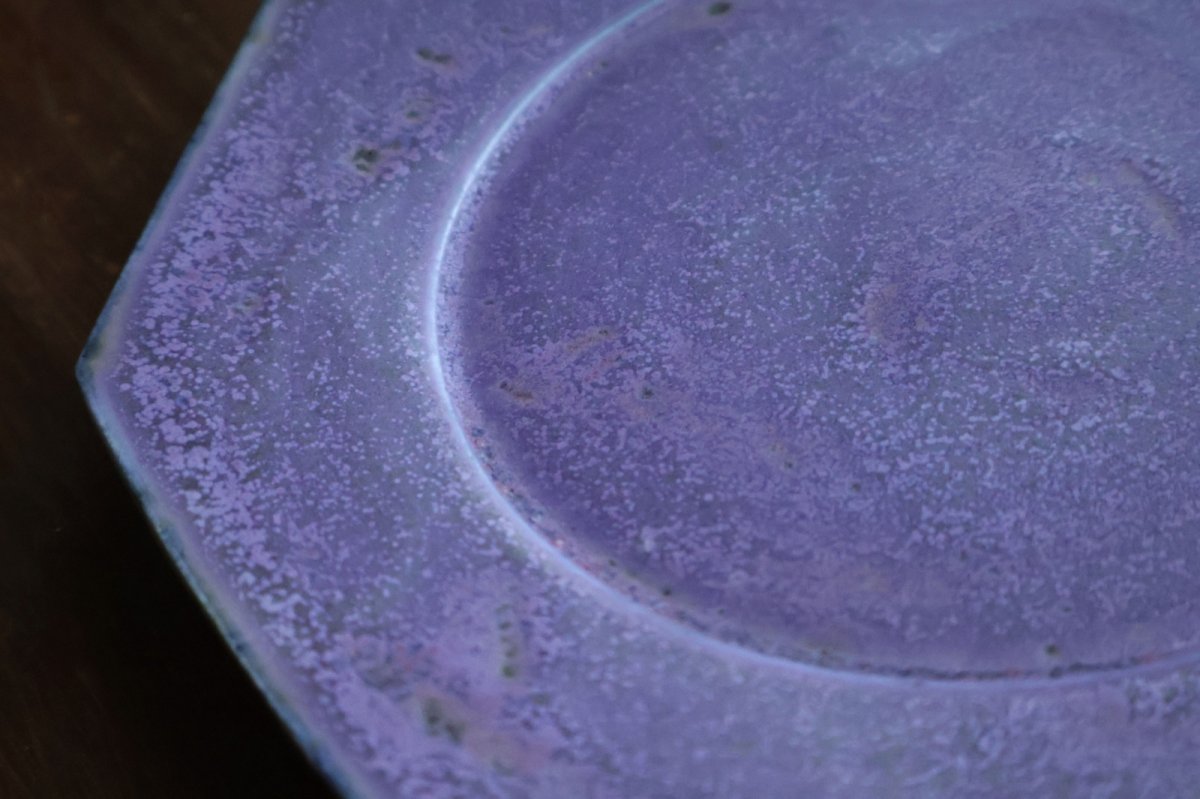 画像6: リム皿　(大）紫　/　結城　彩 (6)