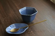 画像5: 紺青6角輪花鉢(小)　/　土井善男 (5)