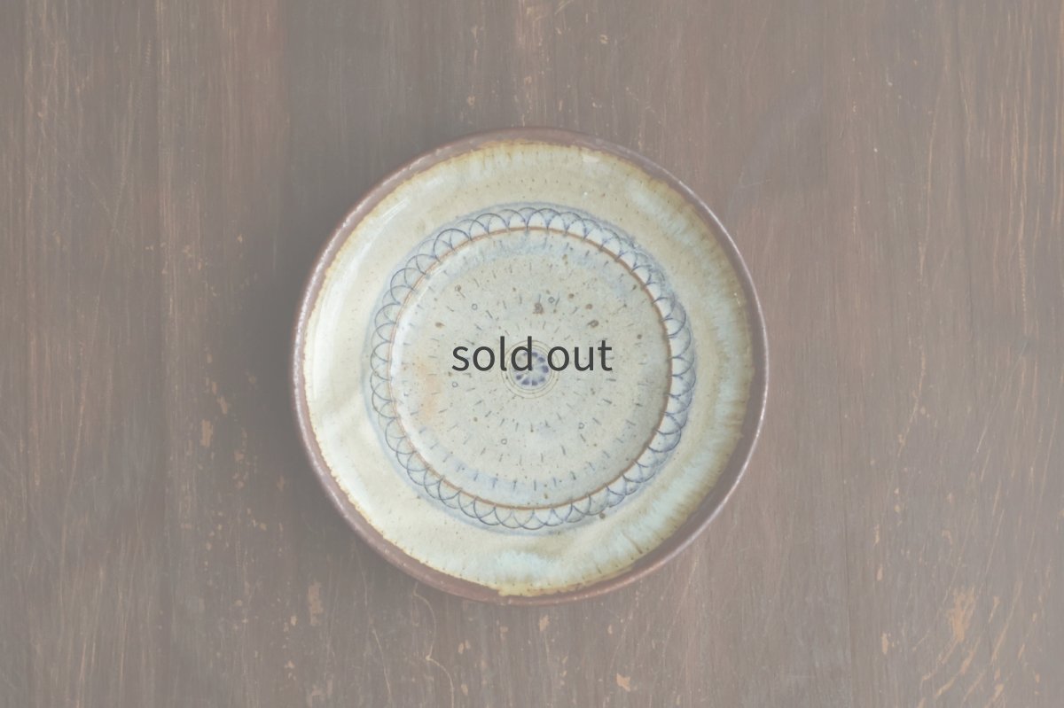 画像1: 小皿　印花（中）　/　福井一伯 (1)