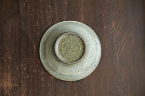 画像3: 5寸深皿　飛び鉋　緑灰釉　呉須　/　福井一伯