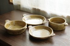 画像7: 耐熱丸皿貝耳（S）薄アメ　/　服部克哉 (7)