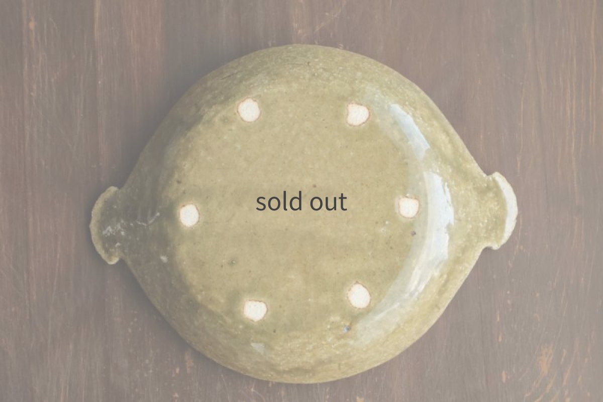 画像3: 耐熱丸皿貝耳（M）薄アメ　/　服部克哉 (3)