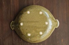 画像3: 耐熱丸皿貝耳（M）薄アメ　/　服部克哉 (3)