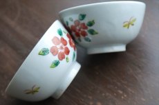 画像2: 色絵桜飯碗　/　樋山真弓 (2)
