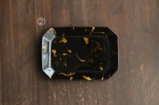 画像2: すみ切り皿（小）　/　松原竜馬 (2)