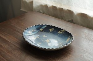 画像2: スリップオーバル鉢　/　松原竜馬