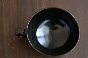 画像2: 梟釉（焦茶マット）スープカップ　/　見野大介