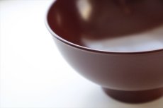 画像4: 時代椀　赤（カバ）弁柄拭漆　/　名古路英介 (4)
