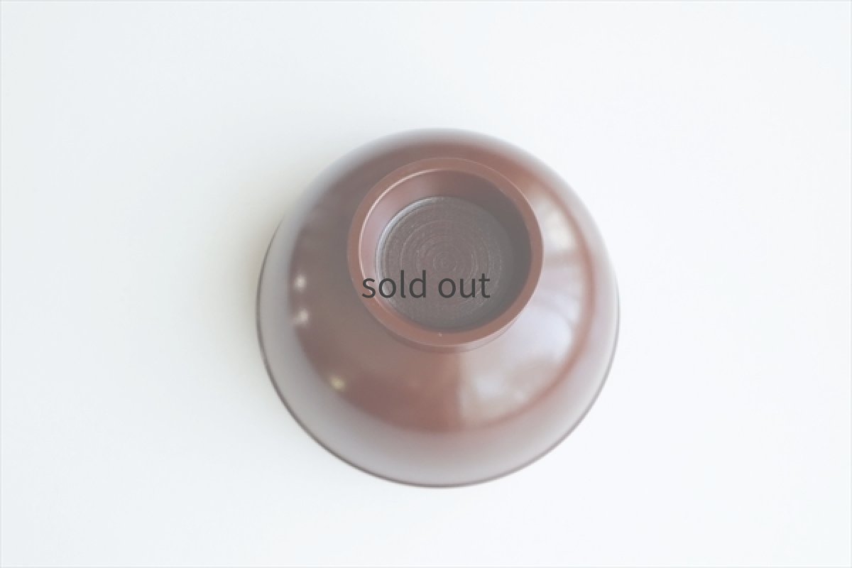 画像3: 時代椀　赤（カバ）弁柄拭漆　/　名古路英介 (3)