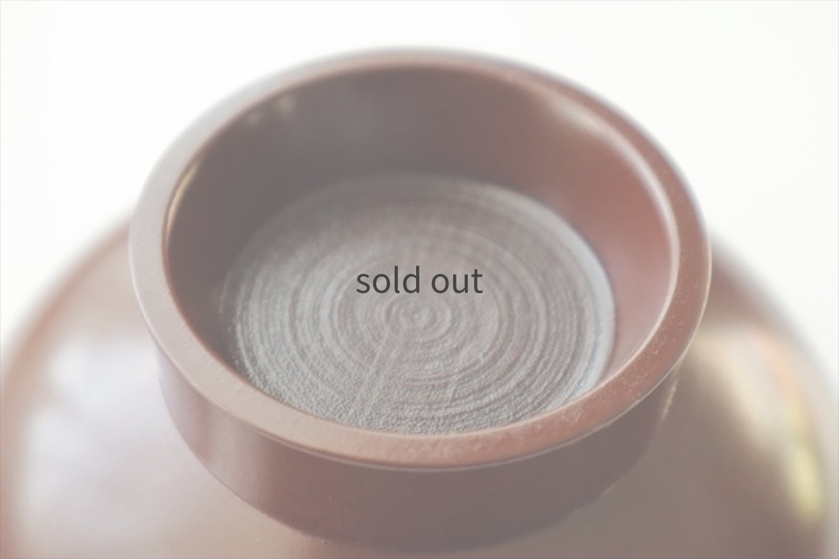 画像5: 時代椀　赤（カバ）弁柄拭漆　/　名古路英介 (5)