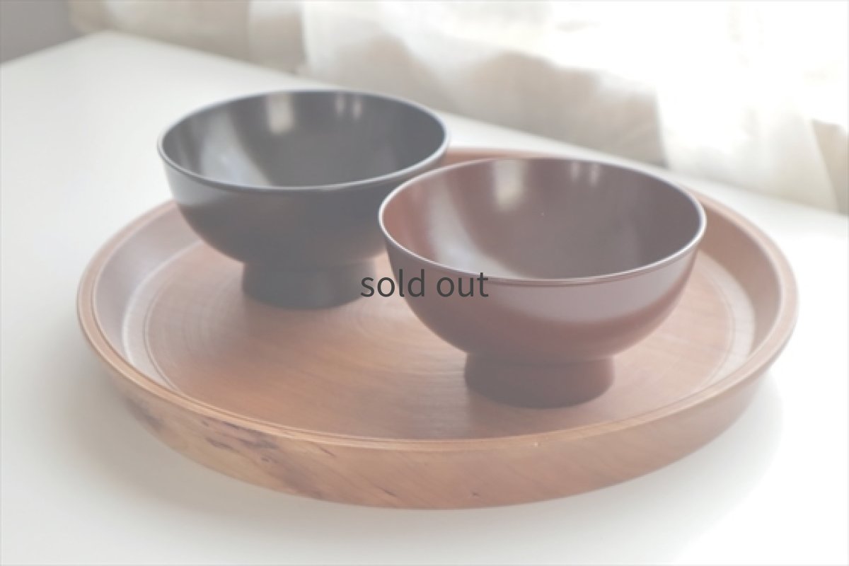 画像7: 時代椀　赤（カバ）弁柄拭漆　/　名古路英介 (7)