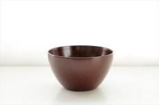 画像2: ボウル（大）赤（カバ）弁柄拭漆　/　名古路英介 (2)