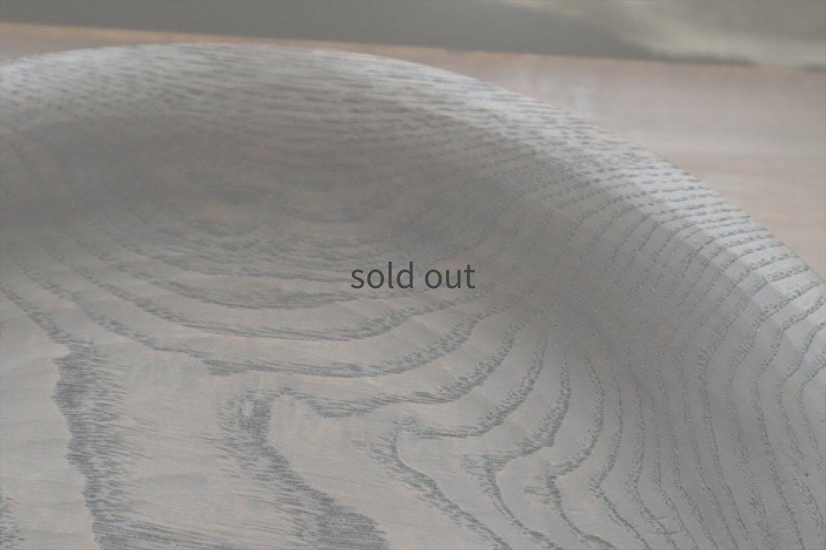 画像5: 栗の拭漆皿φ300　拭漆（クリ）　/　酒井桂一 (5)