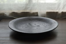 画像2: 栗の拭漆皿φ300　拭漆（クリ）　/　酒井桂一 (2)