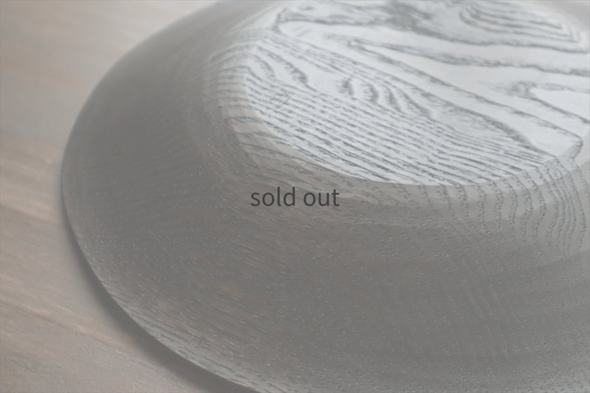 画像7: 栗の拭漆皿φ300　拭漆（クリ）　/　酒井桂一 (7)