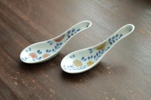 画像1: 色絵花唐草レンゲ　/　清水なお子