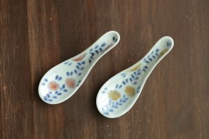 画像2: 色絵花唐草レンゲ　/　清水なお子