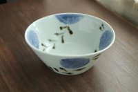 ダミ花鉄絵唐草鉢　/　清水なお子