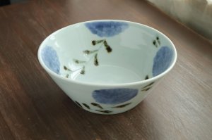 画像1: ダミ花鉄絵唐草鉢　/　清水なお子