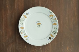 画像1: 色絵枇杷唐草6寸リム皿　/　清水なお子