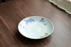 画像2: 色絵葡萄に栗鼠文5寸皿　/　清水なお子