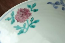 画像5: 色絵牡丹文6寸浅鉢　/　清水なお子 (5)