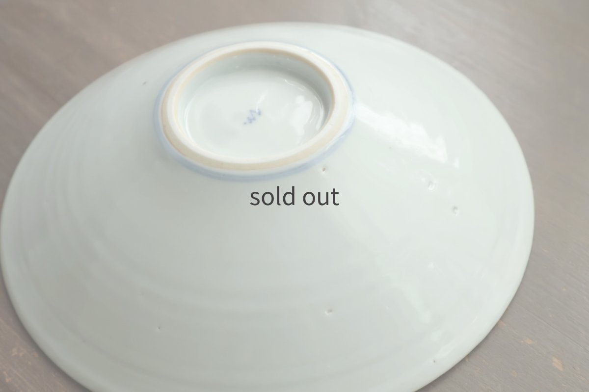 画像6: 色絵牡丹文6寸浅鉢　/　清水なお子 (6)