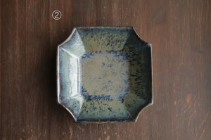 画像2: 隅切鉢　濃青　/　内村宇博