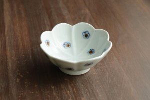 画像1: 花ちらし輪花小鉢　/　山口利枝