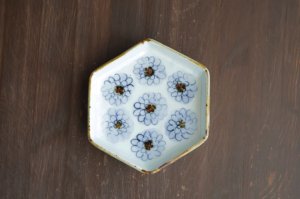画像1: 菊花詰六角皿　/　山口利枝