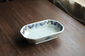 画像1: 花唐草八角長皿　/　山口利枝