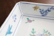 画像5: 色絵鹿に草花文四方鉢　/　清水なお子 (5)