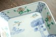 画像5: 色絵花鳥文四方皿　/　清水なお子 (5)