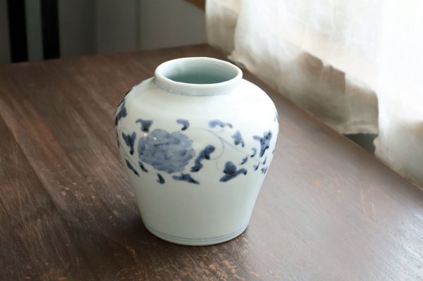 画像1: 花器牡丹唐草　/　清水なお子 (1)